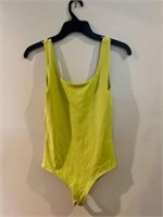 Neon Yellow body suit XS