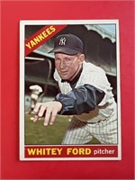 1966 Topps Whitey Ford Card #160 Yankees HOF 'er