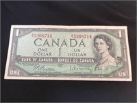 1954 Canadian $1 Note