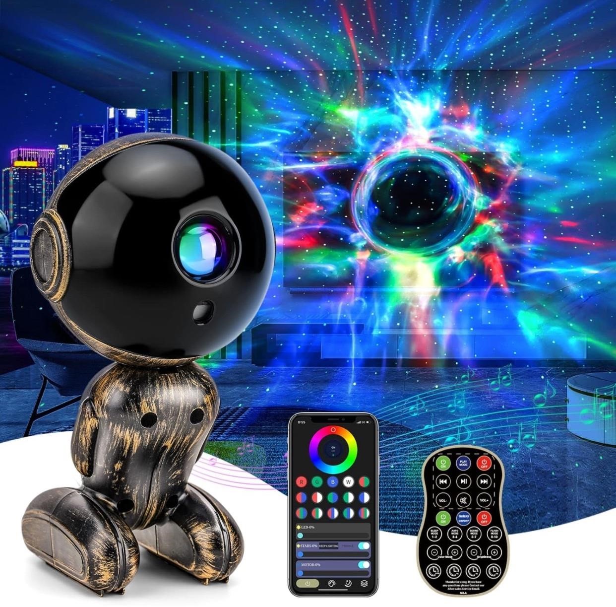 Black Hole Galaxy Starry Sky Projector, Astronaut