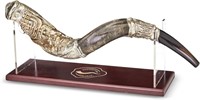 Shofar Zion Beautiful Silver Yemenite Shofar With