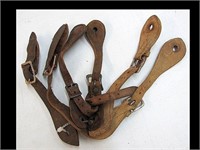 LOT OF 3 SETS OF SPUR STRAPS