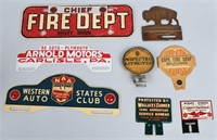 8- LICENSE PLATE TOPPERS