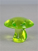 Viking Uranium Art Glass Toadstool / Mushroom