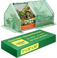 GrowMate Mini Greenhouse Outdoor, Steel-Frame Port