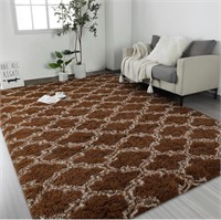 Brown Living Room Rug Super Soft