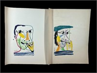 A Pair After Pablo Picasso Reproduction Prints