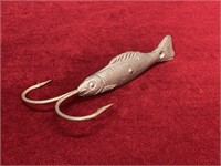 Large Lead Double Hook Fish Lure