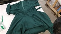 Ladies Sz Large Green Dress