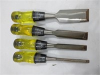 Four Stanley Chisels