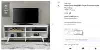 N7035 58 in. Wood Contemporary TV Stand Grey