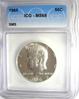 1965 SMS Kennedy ICG MS68 LIST $300