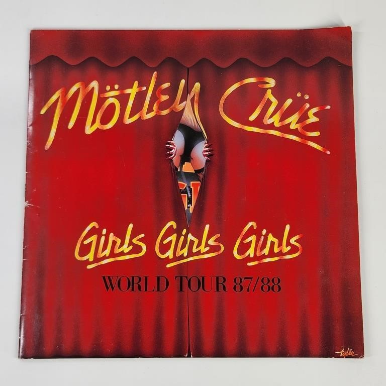 1987-88 MOTLEY CRUE GIRLS GIRLS GIRLS CONCERT PROG