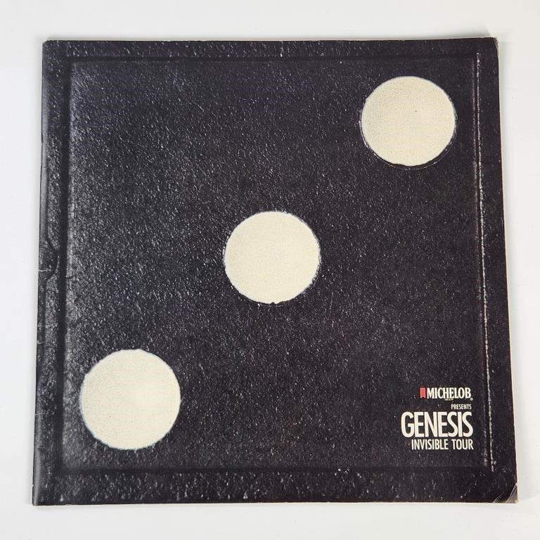 VINTAGE GENESIS INVISIBLE TOUR CONCERT PROGRAM