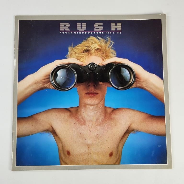 1985-86 RUSH POWER WINDERS TOUR PROGRAM