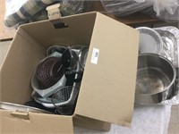 Box of pans and other