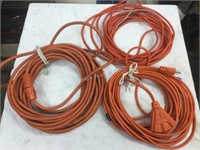3 extension cords 1 no ends