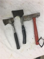 3 hatchets