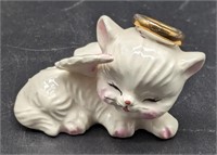 (E) Vintage Napco style angel kitten 3x2x2in