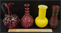 Art Glass Lot; Victorian & MCM Style