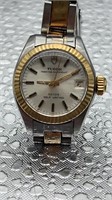 Ladies Tudor 18k gold princess oyster perpetual