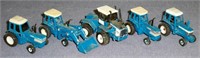 Lot of 5 Ford tractors