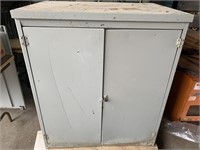 SEVERAL HEAVY DUTY INDUSTRIAL METAL CABINETS