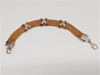 Bracelet 7" Triple Strand Mesh Chain