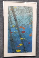 Sabra Field, Autumn Pool I & II Woodblock Prints