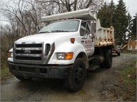 2004 Ford F-650 Super Duty Cummins 5 Ton Dump Trk.