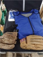 Cooling Vest & Baseball Gloves