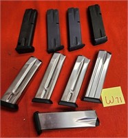 W - LOT OF 9 AMMUNITION MAGS (W71)