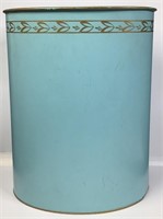 Vintage Ransburg Turquoise Wastebasket
