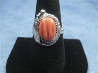 Sterling Silver Spiny Oyster Ring Hallmarked See