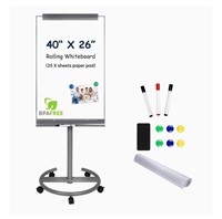 ($323) TSJ OFFICE Mobile Standing Whiteboard -