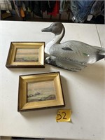 DUCK, DECOY AND PRINTS
