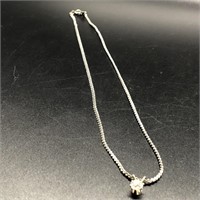 Sterling Silver Chain with CZ