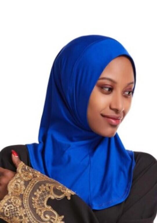 Head Covering Scarf, Blue