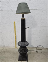 Wood stove lamp