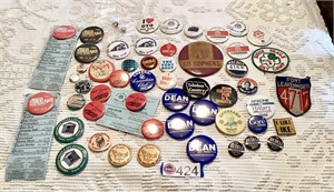 Vintage pins: Sioux City, River-cade, Fort