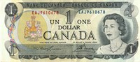 CANADIAN 1973 $1 DOLLAR NOTE