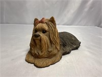 VINTAGE SIGNED 1982 SANDICAST YORKIE DOG F