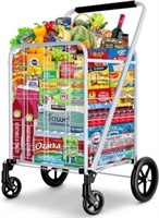 winkeep Grocery Utility Cart w/ Swivel Wheels