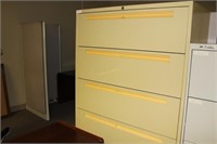 Five drawer legal upright file cabinet 36" x 18" x