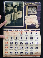 1941 Advt Calendar Fayetteville Milk Co AR w 3