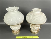 Milk Glass Lamps With Globes