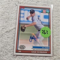 2021 Topps Pro Debut Autograph Gage Workman
