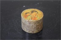 An Edna Hibel Stone Trinket Box