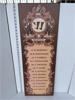 Plaque- Warrior hockey players