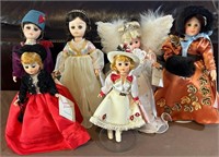 J - LOT OF 6 COLLECTIBLE DOLLS (L83)
